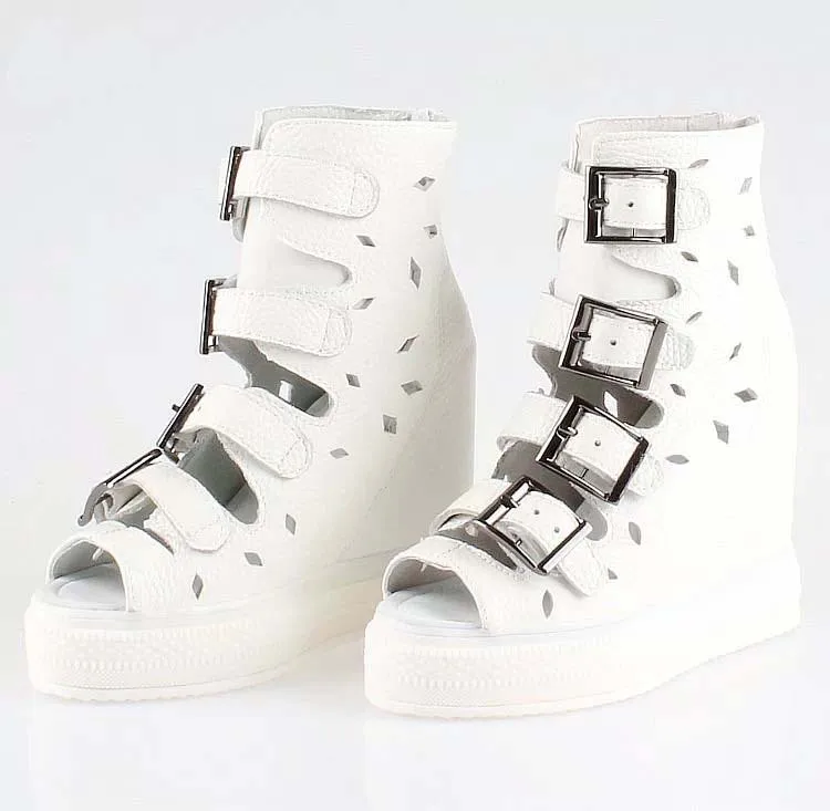 2016 new arrival high quality gladiator wedge high heels shoes sandals women elevator fashion cutout buckle platform summer boot
2016 new arrival high quality gladiator wedge high heels shoes sandals women elevator fashion cutout buckle platform summer boot