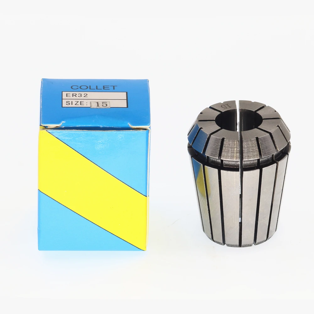 ER32-15 . ER collet. Collet. Material: 65 Mn spring steel. Accuracy: 0.015mm. Clamping range: 14-15mm. Specifications: ER32-15
ER32-15 . ER collet. Collet. Material: 65 Mn spring steel. Accuracy: 0.015mm. Clamping range: 14-15mm. Specifications: ER32-15