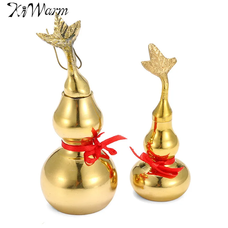 KiWarm Traditional Chinese Natural Feng Shui Gourd Brass Mental Golden Wu Lou Luo Lu Health Enhance Luck Ornament Decor
KiWarm Traditional Chinese Natural Feng Shui Gourd Brass Mental Golden Wu Lou Luo Lu Health Enhance Luck Ornament Decor