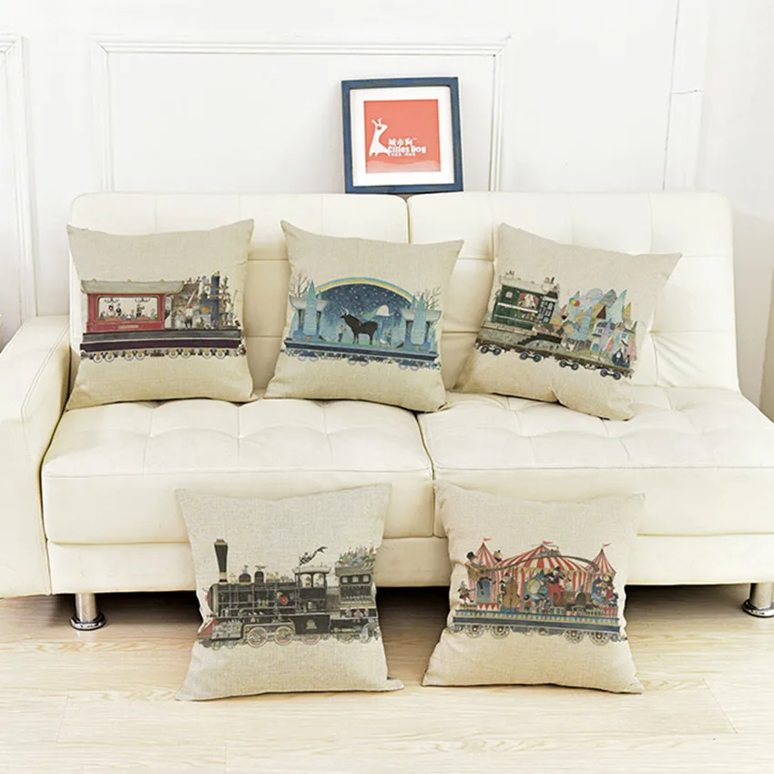 Nordic Vintage Train Novelty Cool Christmas Gift Cushion Cover Cotton Linen Home Decoration Reading Room Sofa Throw Pillow Case
Nordic Vintage Train Novelty Cool Christmas Gift Cushion Cover Cotton Linen Home Decoration Reading Room Sofa Throw Pillow Case
