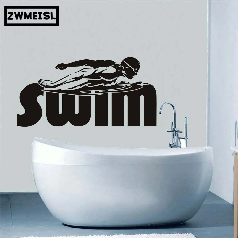 ZWswimming наклейки на стены для мальчиков Спальня float настенное украшение плавающие