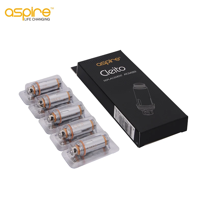 5 шт. спираль Aspire Cleito двойная катушка Clapton испаритель 0.2ohm 0.4ohm SS316L Сменная головка