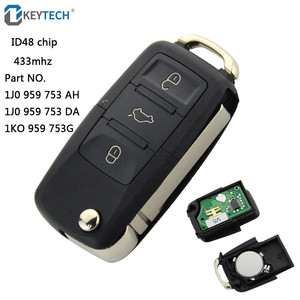 OkeyTech 3 Button Flip Folding Car Remote Key For VW VOLKSWAGEN Seat Leon Polo Golf ibiza For Skoda 433Mhz ID48 1 JO 959 753 AH
OkeyTech 3 Button Flip Folding Car Remote Key For VW VOLKSWAGEN Seat Leon Polo Golf ibiza For Skoda 433Mhz ID48 1 JO 959 753 AH