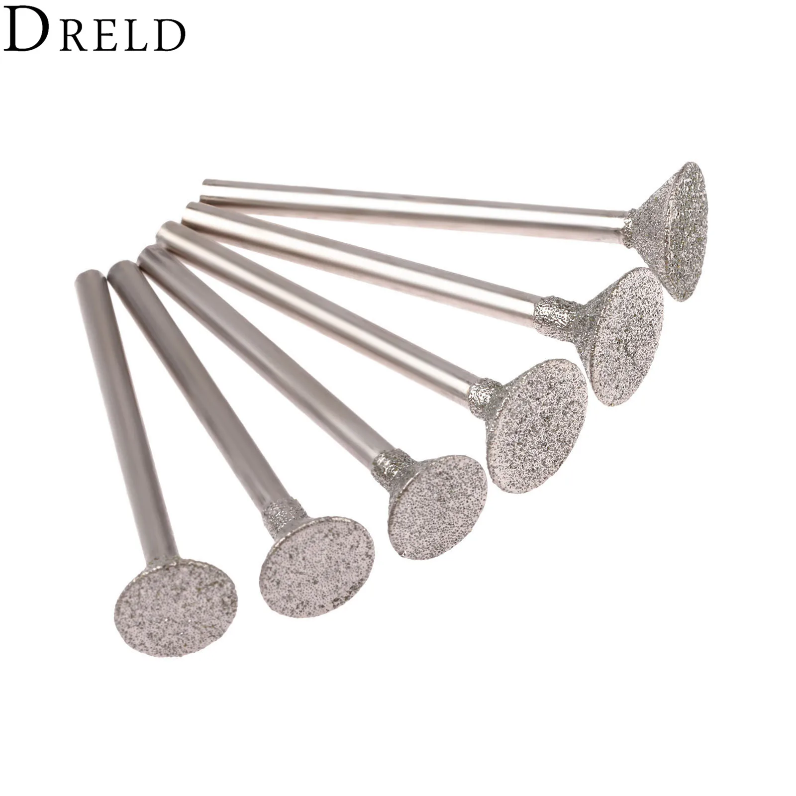 DRELD 6 шт. аксессуары для Dremel сверло алмазная шлифовальная головка сверла 3 мм