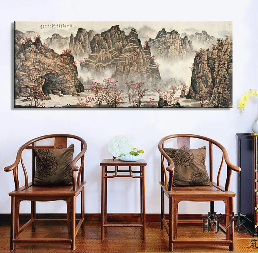Large Wall Art Canvas Prints Chinese Mountain and River painting Picture Hall Living Room Decor Canvas Art Wall Poster Print-70
Large Wall Art Canvas Prints Chinese Mountain and River painting Picture Hall Living Room Decor Canvas Art Wall Poster Print-70