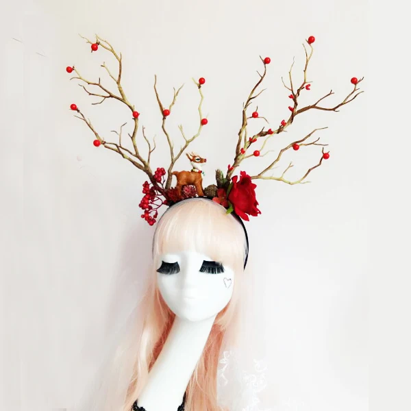 Unique Flower Headband Floral Tree Branch Headdress Women/Girl Gothic Cherry Headpiece For Festival Wedding Party or Photography
Unique Flower Headband Floral Tree Branch Headdress Women/Girl Gothic Cherry Headpiece For Festival Wedding Party or Photography