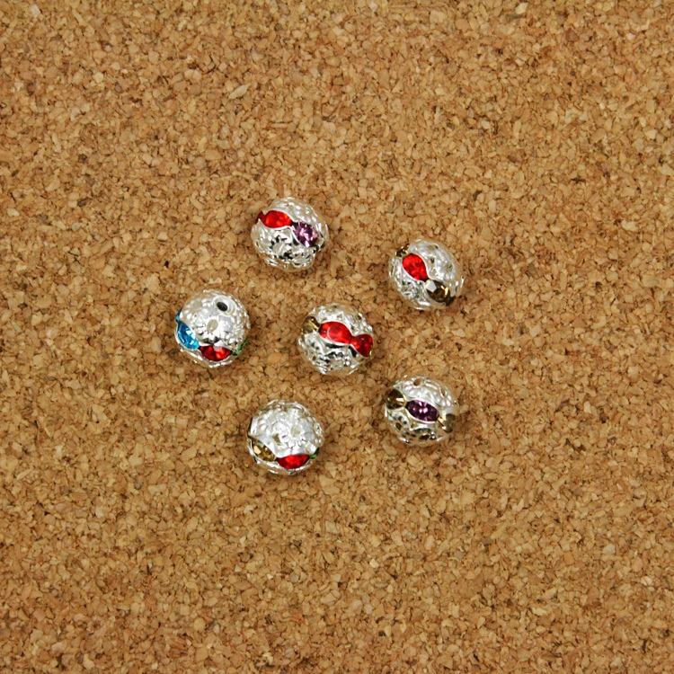 300pcs/lot Flower Design 8mm Rhinestone Spacer Loose Beads, Mixed Colors Silver Plated Metal Balls
300pcs/lot Flower Design 8mm Rhinestone Spacer Loose Beads, Mixed Colors Silver Plated Metal Balls