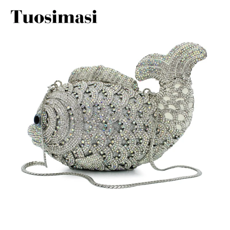 Sliver crystal fish bags evening clutch bag cheap price fashion design bag brand women bags (8662A-SW)
Sliver crystal fish bags evening clutch bag cheap price fashion design bag brand women bags (8662A-SW)