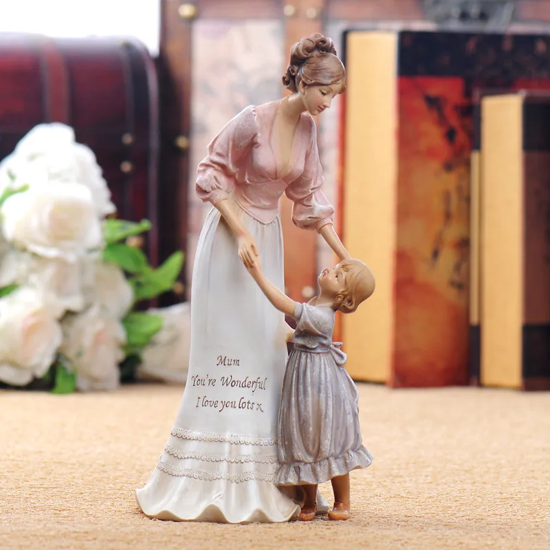 European Resin Home Decoration Creative Living Room Decoration Warm Mother And Child Holding Hands Mother's Day Gift M1954
European Resin Home Decoration Creative Living Room Decoration Warm Mother And Child Holding Hands Mother's Day Gift M1954