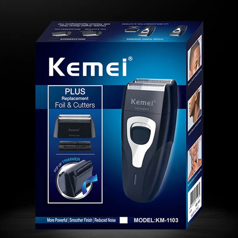 Kemei KM-1103 rechargeable Shaver for men face care multifunction shaver men's strong shaver
Kemei KM-1103 rechargeable Shaver for men face care multifunction shaver men's strong shaver