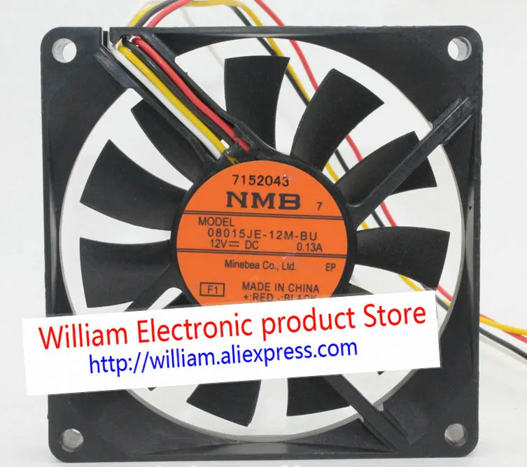 New Original NMB 08015JE-12M-BU DC12V 0.13A 80*80*15MM 8CM 4 Lines waterproof cooling fan
New Original NMB 08015JE-12M-BU DC12V 0.13A 80*80*15MM 8CM 4 Lines waterproof cooling fan