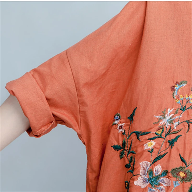 Long Section Large Size Shirt Female 2019 Spring And Summer Fashion New Product Loose Five-Point Sleeves Slim Shirt H0082
Long Section Large Size Shirt Female 2019 Spring And Summer Fashion New Product Loose Five-Point Sleeves Slim Shirt H0082