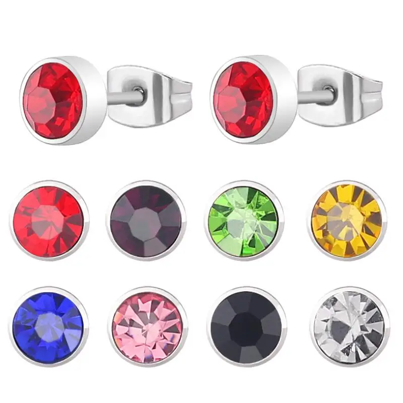 High quality 1 Pair Stainless Steel Zircon Stud Earrings Piercing Stud Earrings for women Elegant Jewelry Fashion Gift
High quality 1 Pair Stainless Steel Zircon Stud Earrings Piercing Stud Earrings for women Elegant Jewelry Fashion Gift