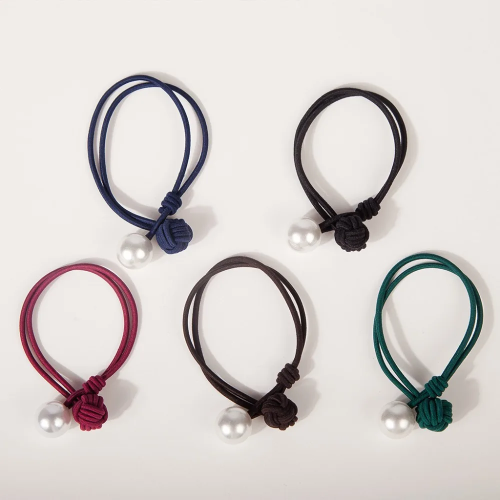 White Simulated Pearl Ball 5 Solid Color Elastic Hair Bands Knotted Ponytail Holder Women Fashion Headwear Hair Accessories
White Simulated Pearl Ball 5 Solid Color Elastic Hair Bands Knotted Ponytail Holder Women Fashion Headwear Hair Accessories