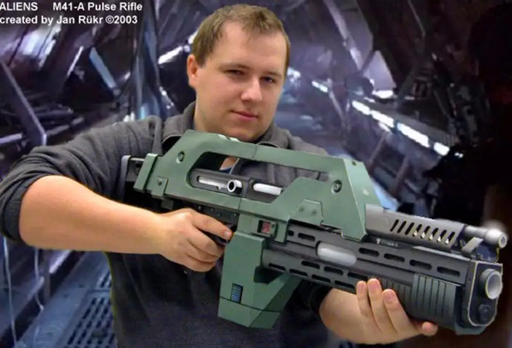 Высокое качество 1:1 масштаб Alien 3 оружия M41 A импульсный винтовка DIY 3D Бумага модель