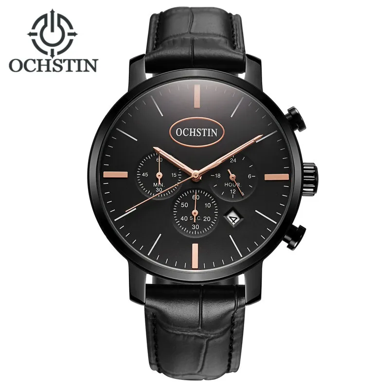 Men Watches Brand Auto Date Multifunction Hours Leather Strap Quartz Wristwatch Male Independent Display Relogio Masculino 2018
Men Watches Brand Auto Date Multifunction Hours Leather Strap Quartz Wristwatch Male Independent Display Relogio Masculino 2018