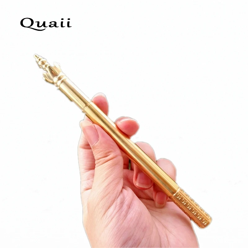 Quaii латунь подпись ручка Тан монах xiangmo Чу перо ручной работы Ваджра медная caneta де