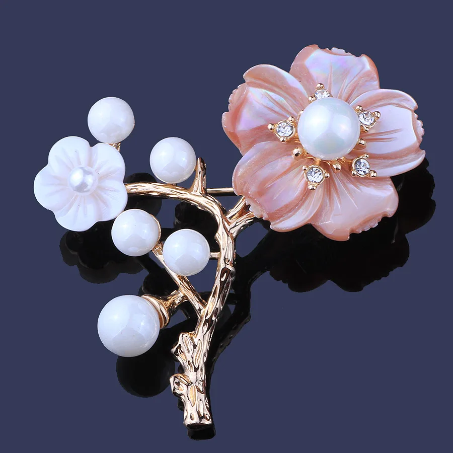 FARLENA Jewelry Original Design Natural Pink Shell Plum Brooch Pins Elegant Shell Pearls Brooches for Women Dress accessory
FARLENA Jewelry Original Design Natural Pink Shell Plum Brooch Pins Elegant Shell Pearls Brooches for Women Dress accessory