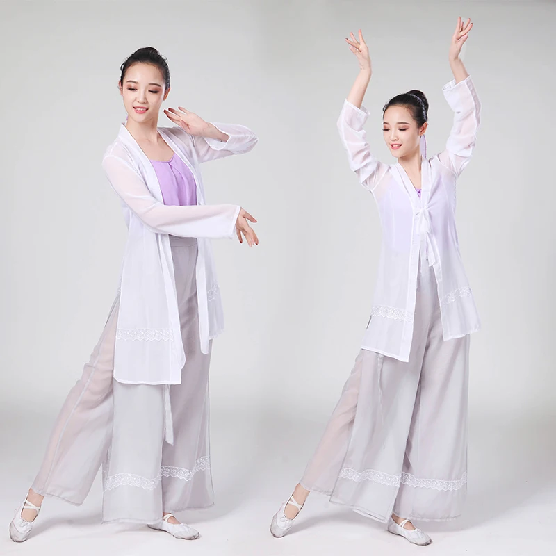 2018 New women's Cai Wei dance rhyme half kettle yarn elegant classical dance costume national dance chiffon training suit
2018 New women's Cai Wei dance rhyme half kettle yarn elegant classical dance costume national dance chiffon training suit