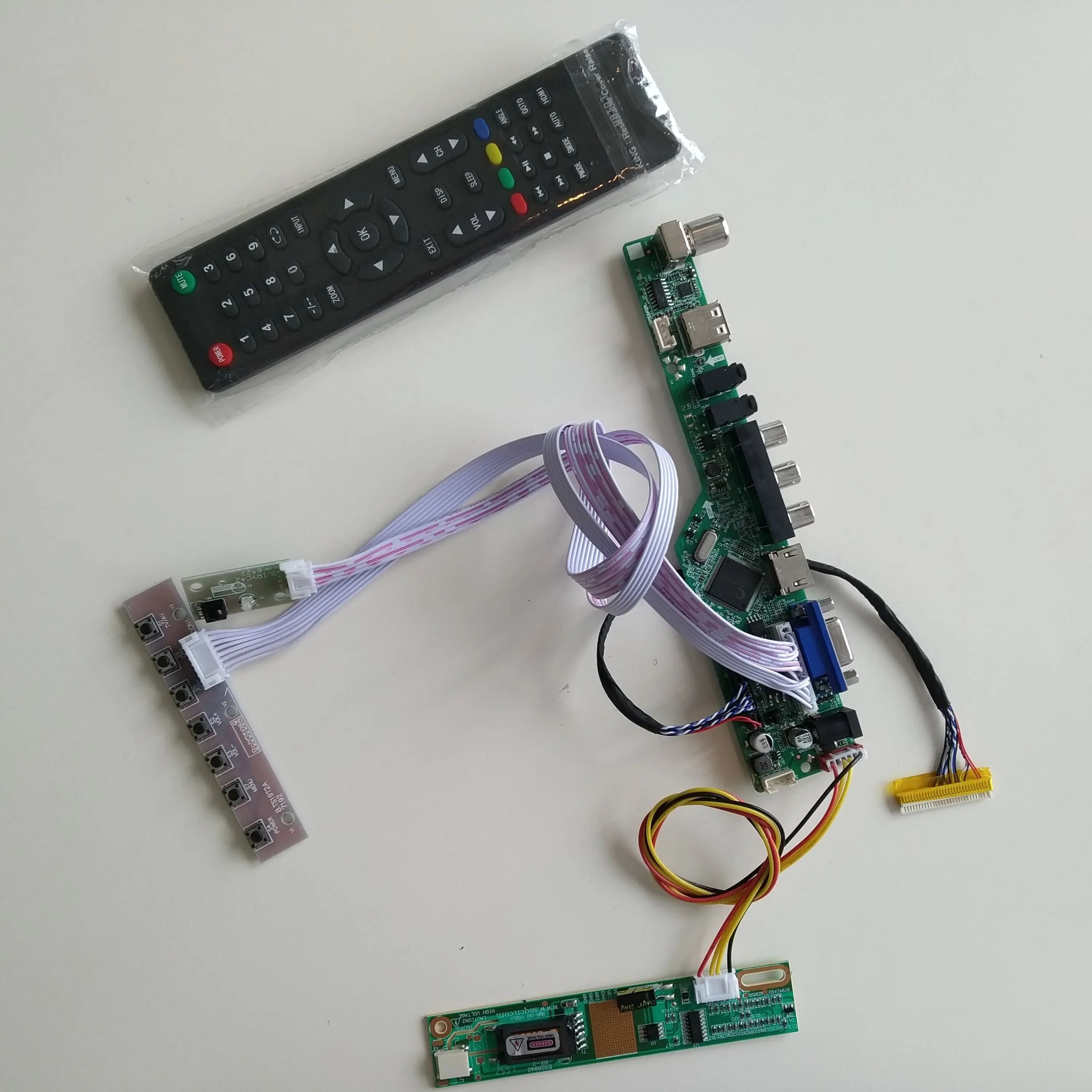 ЖК дисплей светодиодный аудио ТВ USB VGA AV контроллер драйвер платы комплект для