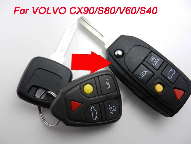 5 шт./лот для Volvo XC90 S80 V60 S40 Модифицированная Замена откидной складной чехол