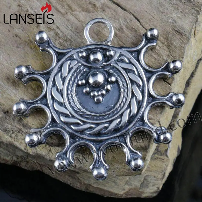Lanseissi10pcs norse PAGAN славянский идол кулон девана славянская Солнечная Подвеска