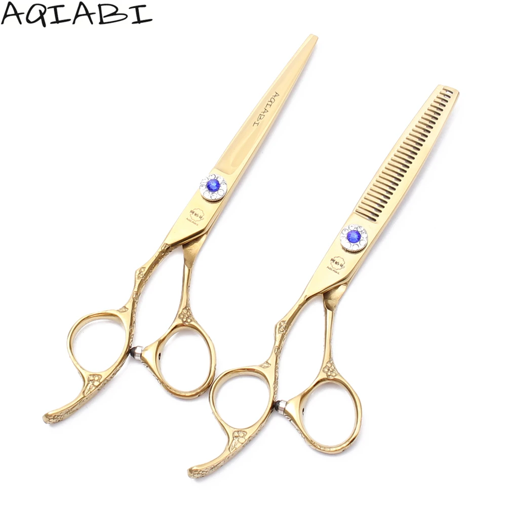 A8002 5,5 ''левая ручка 440C AQIABI золотые салонные ножницы для волос Парикмахерские ножницы для стрижки филировочные ножницы парикмахерский магаз...
A8002 5,5 ''левая ручка 440C AQIABI золотые салонные ножницы для волос Парикмахерские ножницы для стрижки филировочные ножницы парикмахерский магаз...