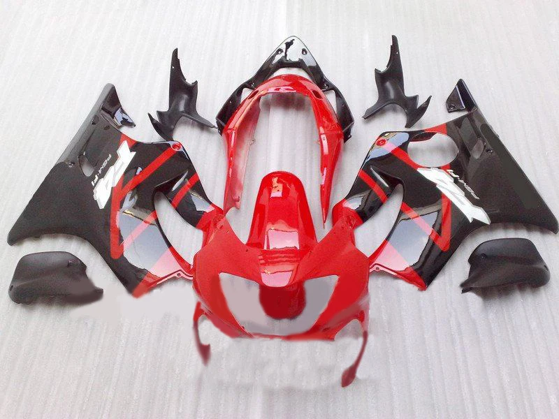 

fairings for W1 CBR 600 CBR600 F4 99 00 CBR600F4 1999 2000 red black Multicolor aftermarket fairing Injection molding
