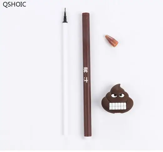 48pcs/lot Creative Stationery Funny Cartoon Poop Shit Stool Gel Pen 0.5mm Black Ink Office School Pens Promotion Gift
48pcs/lot Creative Stationery Funny Cartoon Poop Shit Stool Gel Pen 0.5mm Black Ink Office School Pens Promotion Gift