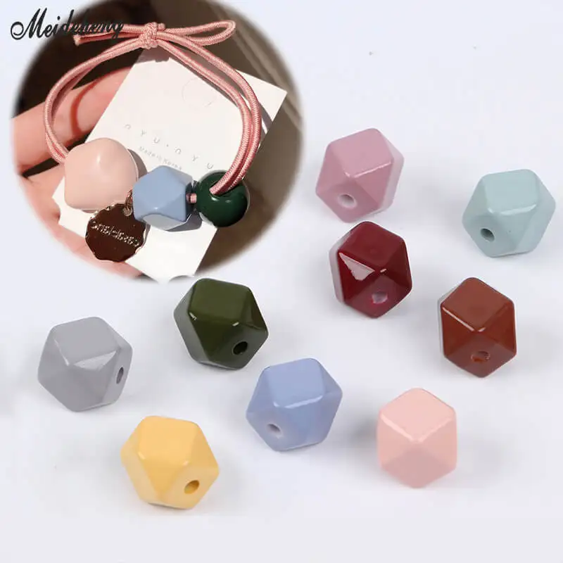 Acrylic Cream Colorful Fashion Jewelry Making Beads Diamondshape Hair Rope Pearl Head Ornamental Decoration Rope Beads Accessory
Acrylic Cream Colorful Fashion Jewelry Making Beads Diamondshape Hair Rope Pearl Head Ornamental Decoration Rope Beads Accessory