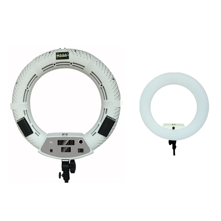 Yidoblo FD-480II white Bi-color Photo Studio Ring Light LED Video Light Lamp Photographic Lighting 96W 5500K with 480LED Lights
Yidoblo FD-480II white Bi-color Photo Studio Ring Light LED Video Light Lamp Photographic Lighting 96W 5500K with 480LED Lights