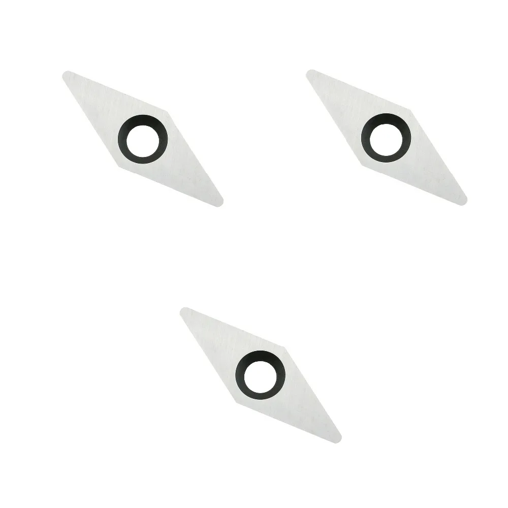 3pcs Diamond Carbide Insert with Radius Round Point for Wood Turning Lathe Detailer 10mm(.39")X28mm(1.10"),2.5mm(.10") Thickness
3pcs Diamond Carbide Insert with Radius Round Point for Wood Turning Lathe Detailer 10mm(.39")X28mm(1.10"),2.5mm(.10") Thickness