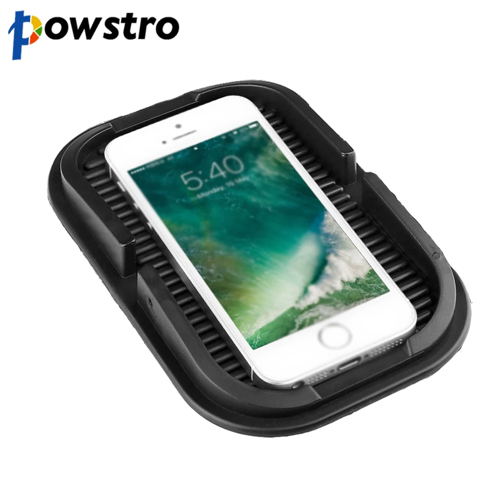 Нескользящая резиновая нескользящая накладка Powstro для автомобиля приборной