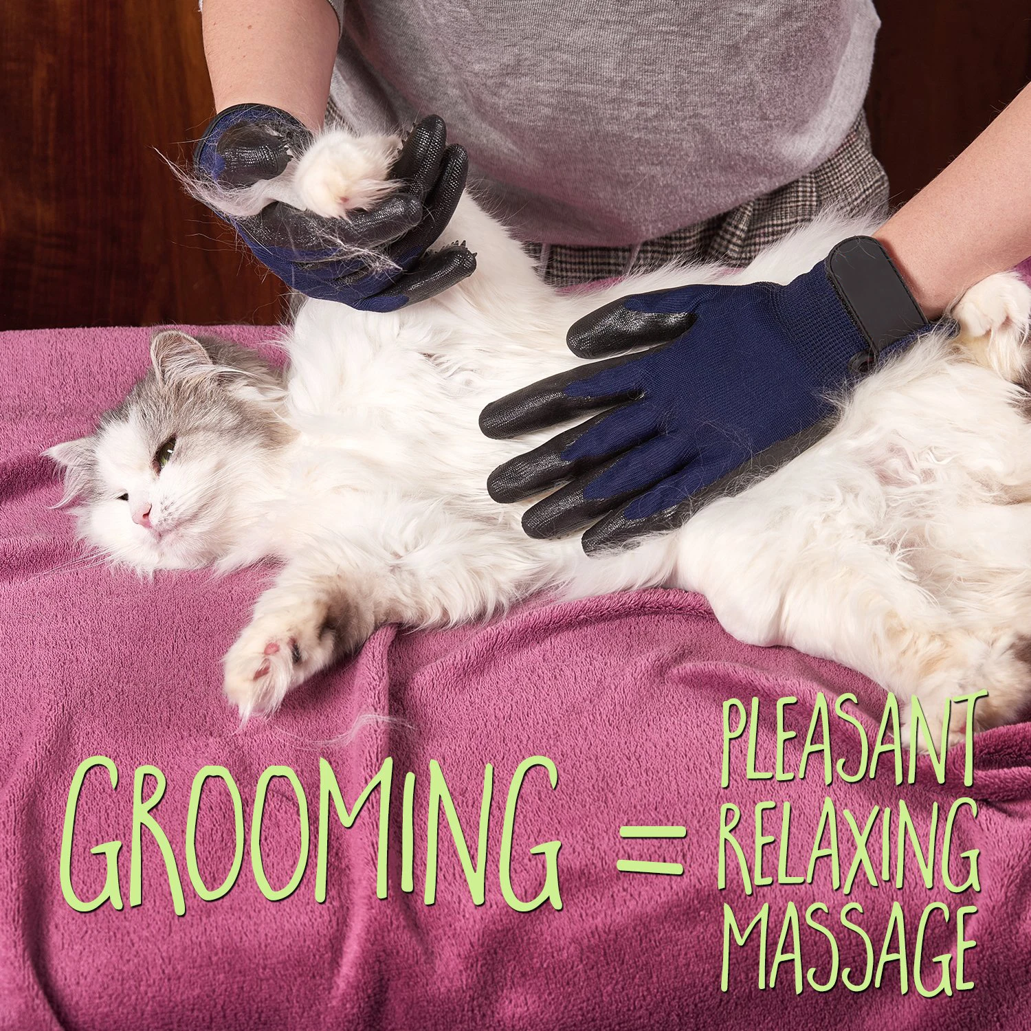 1 пара перчаток для груминга домашних животных щетка чистки шерсти собак кошек