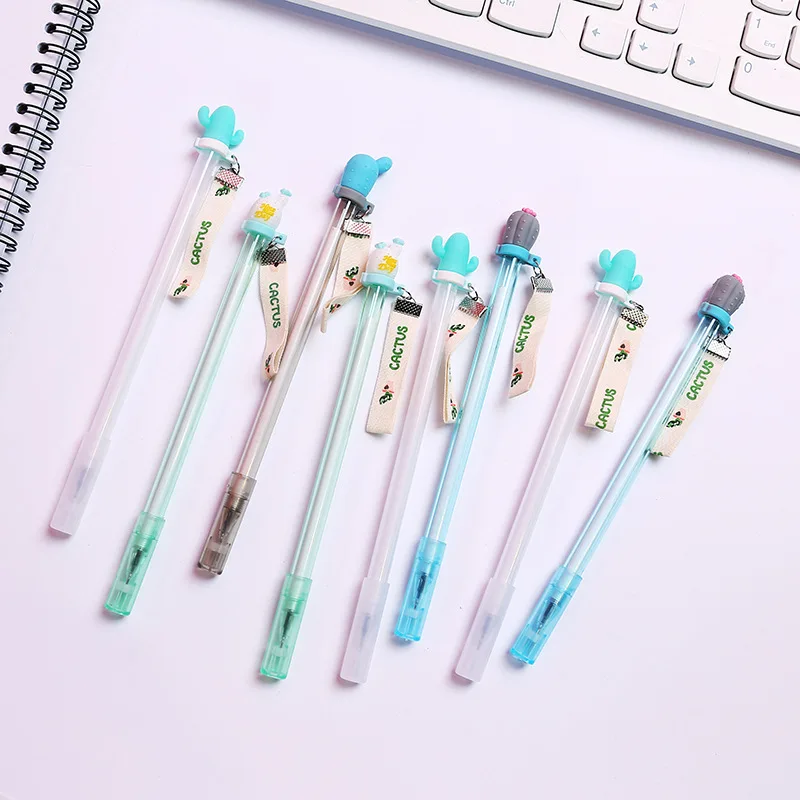 2pcs Cactus Love Ribbon Pendant Gel Pen Rollerball Pen School Office Supply Writing Student Stationery Black Ink 0.5mm
2pcs Cactus Love Ribbon Pendant Gel Pen Rollerball Pen School Office Supply Writing Student Stationery Black Ink 0.5mm