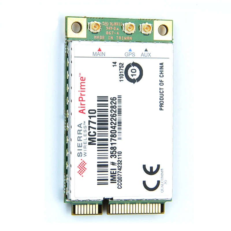 Unlocked Sierra Wireless Airprime MC7710 Mini PCI-E LTE/HSPA + 3G 4G Module Wlan WWAN Card 800/900/2100MHz Support Gobi API
Unlocked Sierra Wireless Airprime MC7710 Mini PCI-E LTE/HSPA + 3G 4G Module Wlan WWAN Card 800/900/2100MHz Support Gobi API
