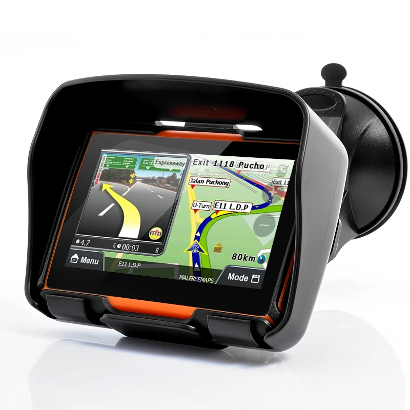 Автомобильный мотоцикл GPS навигация 4 3 "сенсорный экран IPX7 водонепроницаемый с