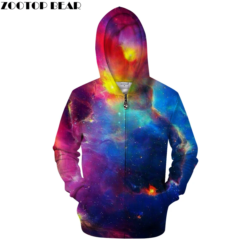 Colorful Clouds Zip Hoodies Galaxy Space Tracksuits Printing Unisex Sweatshirts Mens Hoody Zipper Clothing Drop Ship ZOOTOP BEAR
Colorful Clouds Zip Hoodies Galaxy Space Tracksuits Printing Unisex Sweatshirts Mens Hoody Zipper Clothing Drop Ship ZOOTOP BEAR