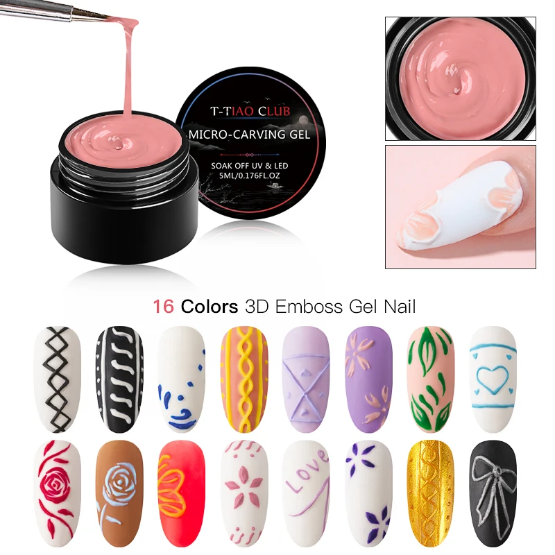3D Emboss Carving Painting Nail Gel Polish Paste Soak Off UV LED Micro-carving Gel Lacquer Varnish Esmalte Nail Art Tips
3D Emboss Carving Painting Nail Gel Polish Paste Soak Off UV LED Micro-carving Gel Lacquer Varnish Esmalte Nail Art Tips
