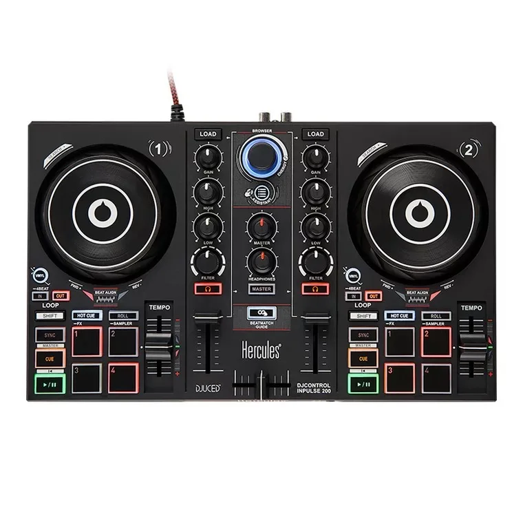 Портативный DJ контроллер пульт звукового микшера дисковый плеер усилитель