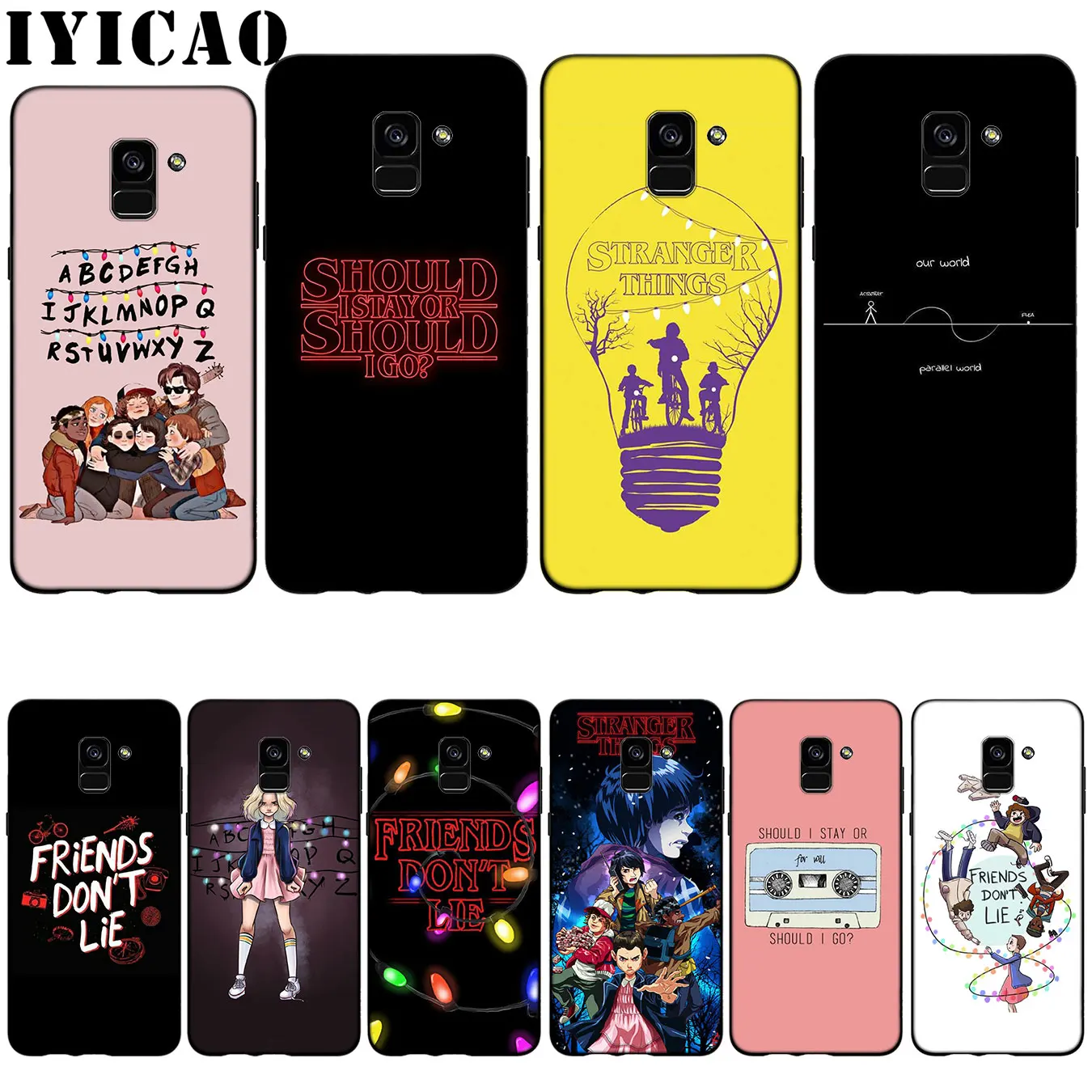 Силиконовый мягкий чехол IYICAO для Samsung Galaxy A6 Plus A9 A8 A7 2018 A3 A5 2016 2017 Note 9 8|Бамперы| |