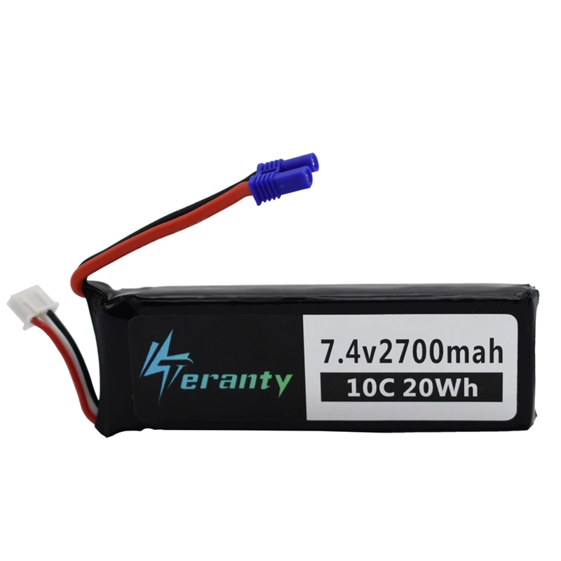 7.4V 2700mAh 10C For Hubson H501W H501S H501C lipo battery + Cable + USB Charger For RC Qaudcopter Drone Parts with EC2 Plug
7.4V 2700mAh 10C For Hubson H501W H501S H501C lipo battery + Cable + USB Charger For RC Qaudcopter Drone Parts with EC2 Plug