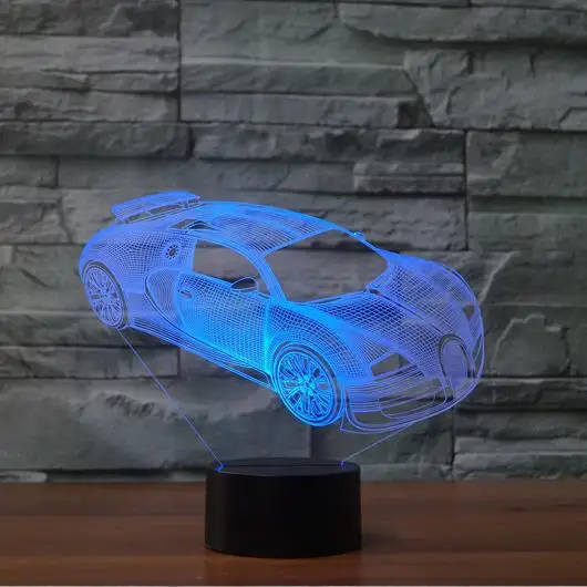 3D Night Light Car Lamp Usb 7 Colors Changing Remote Touch Switch LED Indoor Bedroom Lamp Party decor Lamp
3D Night Light Car Lamp Usb 7 Colors Changing Remote Touch Switch LED Indoor Bedroom Lamp Party decor Lamp