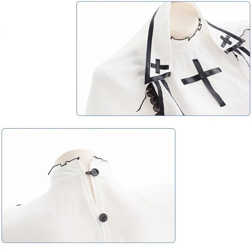 New ANIME Japanese Sweet Lolita Sexy Cute Sleepwear Kawaii Nun Chiffon Uniform Cosplay Lingerie Set Lolita Girls Dress Role play
New ANIME Japanese Sweet Lolita Sexy Cute Sleepwear Kawaii Nun Chiffon Uniform Cosplay Lingerie Set Lolita Girls Dress Role play