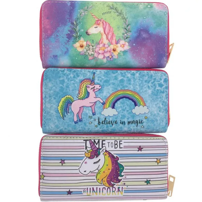 M373 Hot Selling Long Wallet Cartoon Animal Unicorn Colorful Pattern Student Zipper Purse PU Leather Card Bag
M373 Hot Selling Long Wallet Cartoon Animal Unicorn Colorful Pattern Student Zipper Purse PU Leather Card Bag