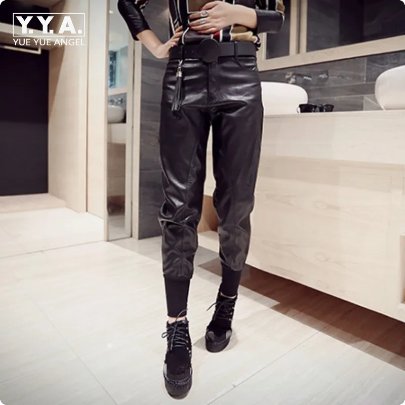 Winter Korean Style Pu Leather Womens Loose Harem Long Pants Female Fashion Plus Size Sarouel Femme Calca De Couro Feminina
Winter Korean Style Pu Leather Womens Loose Harem Long Pants Female Fashion Plus Size Sarouel Femme Calca De Couro Feminina