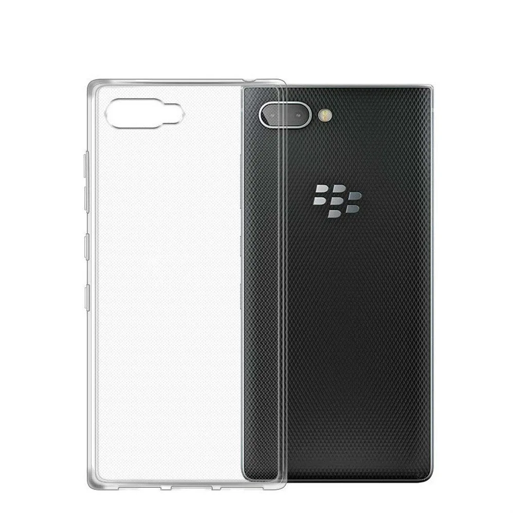 Прозрачный мягкий чехол из ТПУ для BlackBerry Key2 BBF100 тонкий Противоскользящий с