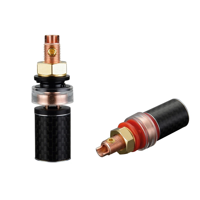 Hifi 4Pcs BP604 Pure Copper Carbon Fiber Audio Binding Post Speaker Terminal for Hi-end Amplifier
Hifi 4Pcs BP604 Pure Copper Carbon Fiber Audio Binding Post Speaker Terminal for Hi-end Amplifier