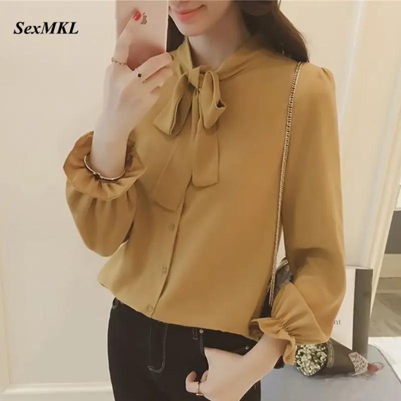 SEXMKL Plus Size Womens Tops and Blouses 2020 Harajuku Spring Long Sleeve Bow Neck Blouse Korean Blusa White Chiffon Women Shirt
SEXMKL Plus Size Womens Tops and Blouses 2020 Harajuku Spring Long Sleeve Bow Neck Blouse Korean Blusa White Chiffon Women Shirt