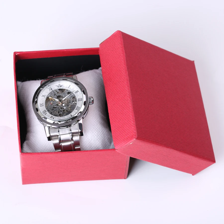 Luxury Watches Men Skeleton Mechanical Watch Silver Movement Stainless Steel Casual Mens Watch Top Brand relogio masculino 2017
Luxury Watches Men Skeleton Mechanical Watch Silver Movement Stainless Steel Casual Mens Watch Top Brand relogio masculino 2017